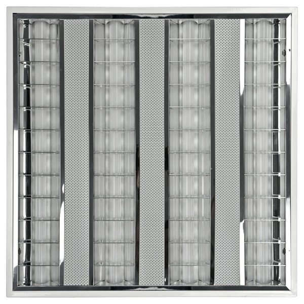 e2 LED Anbauleuchte, Deckenleuchte Nostal Q 625 42W CCT warm-/neutral-/tageslichtweiss 3000K/4000K/6000K Weiß Stahl 62x62cm