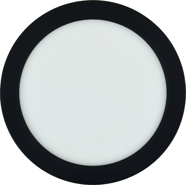 e2 LED Anbaupanel, Deckenleuchte Space R170 12W CCT warm-/neutral-/tageslichtweiss 3000K/4000K/6500K Schwarz Ø17cm