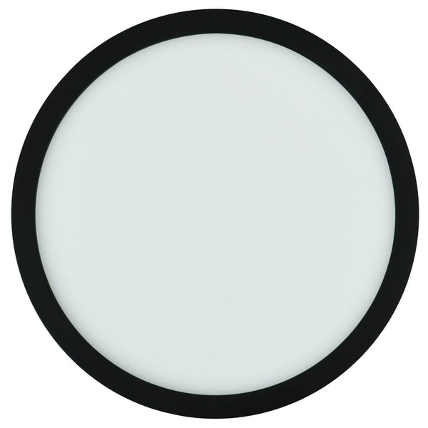 e2 LED Anbaupanel, Deckenleuchte Space R300 24W CCT warm-/neutral-/tageslichtweiss 3000K/4000K/6500K Schwarz Ø30cm