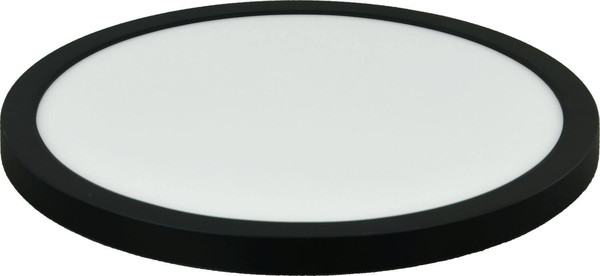 e2 LED Anbaupanel, Deckenleuchte Space R300 24W CCT warm-/neutral-/tageslichtweiss 3000K/4000K/6500K Schwarz Ø30cm