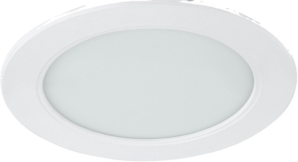 e2 LED Einbaupanel, Deckeneinbauleuchte Style R 145 9W warmweiss 3000K 4er Pack Weiß Ø14,5cm