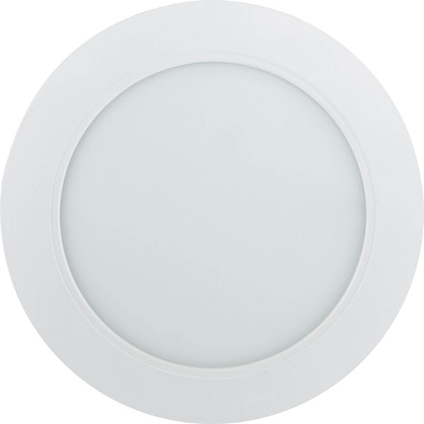 e2 LED Einbaupanel, Deckeneinbauleuchte Style R 145 9W warmweiss 3000K 4er Pack Weiß Ø14,5cm