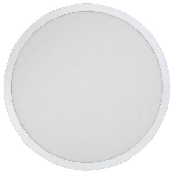 e2 LED Anbaupanel, Deckenleuchte Round 600 40W CCT warm-/neutral-/tageslichtweiss 3000K/4000K/6000K Weiß Aluminium Ø60,5cm