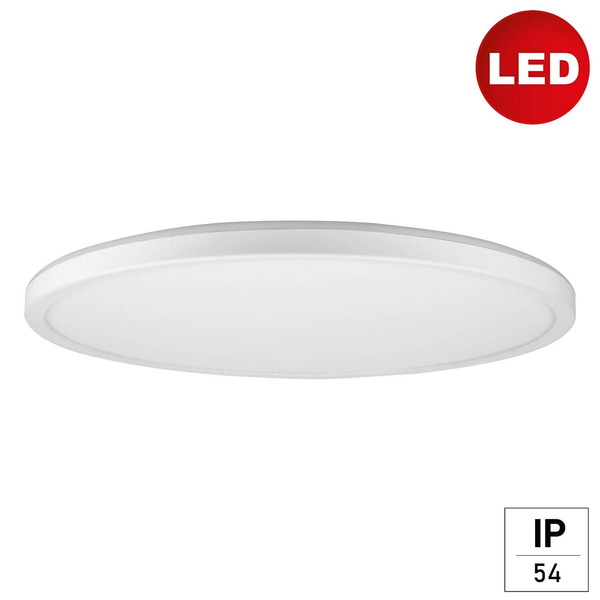 e2 LED Anbaupanel, Deckenleuchte Twice up&down R400 24W warmweiss 3000K IP54 Weiß Ø40cm