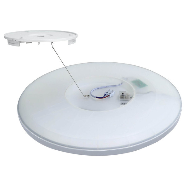 e2 LED Anbaupanel, Deckenleuchte Twice up&down R420 24W CCT warm-/neutral-/tageslichtweiss 3000K/4000K/6000K IP54 Weiß Ø42cm