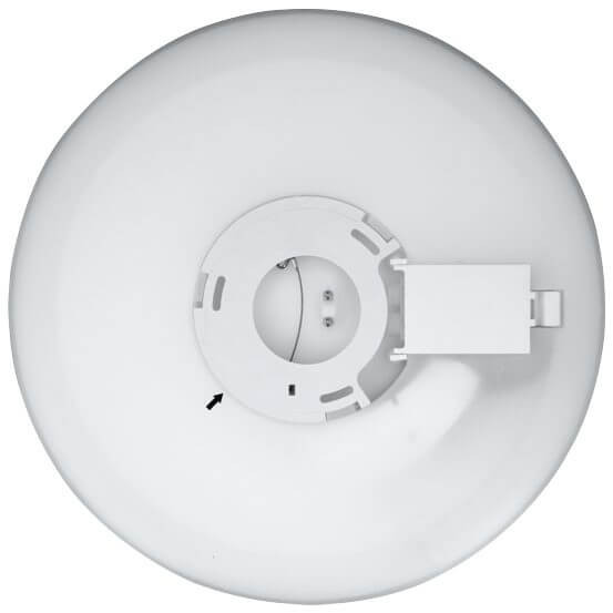 e2 LED Anbaupanel, Deckenleuchte Twice up&down R330 20W warmweiss 3000K Bewegungsmelder IP54 Weiß Ø33cm