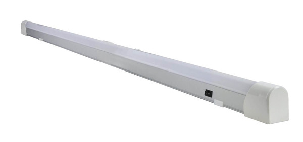 e2 LED Lichtleiste, Unterbauleuchte Base switch M 20W neutralweiss 4000K Weiß Aluminium 120cm