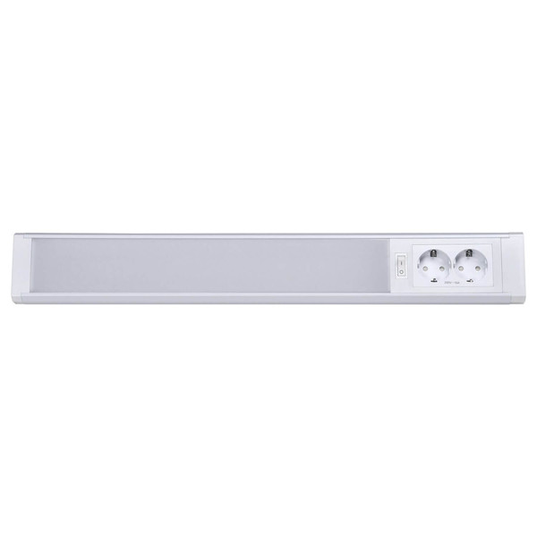 e2 LED Lichtleiste, Unterbauleuchte Corner S 12W CCT warm-/neutral-/tageslichtweiss 3000K/4000K/6500K Weiß Aluminium 59cm
