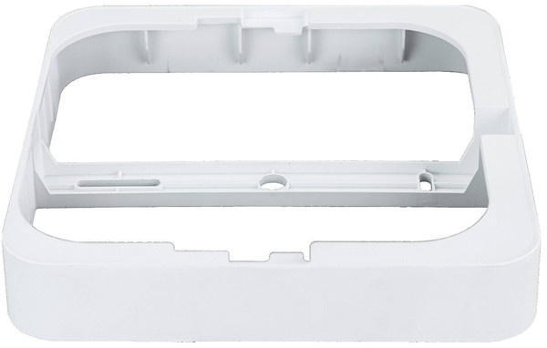 e2 Aufbaurahmen für Einbaupanel Style Q 170 eckig Weiß 17x17cm