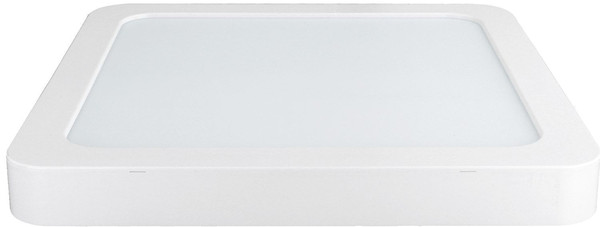 e2 Aufbaurahmen für Einbaupanel Style Q 300 eckig Weiß 30x30cm