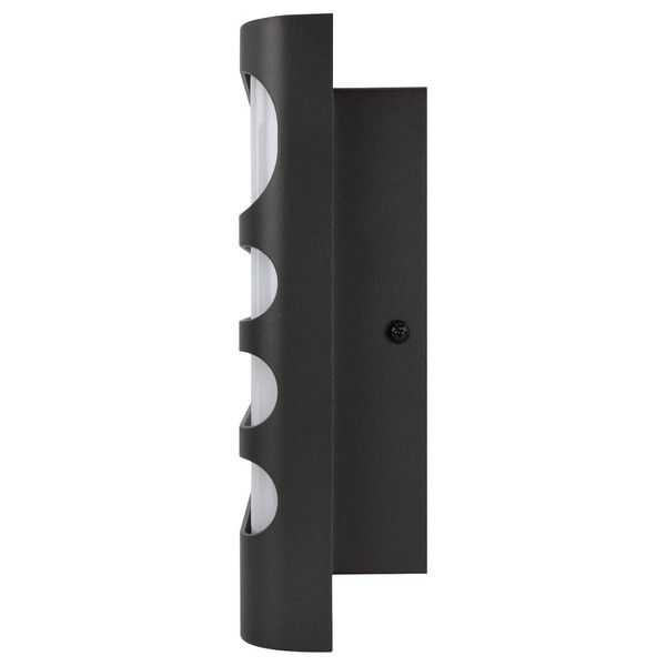 e2 LED Außenwandleuchte Vega 7,5W neutralweiss 4000K IP65 Anthrazit Aluminium 20x16cm