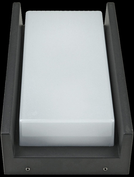 e2 LED Außenwandleuchte Cetus 12W neutralweiss 4000K IP65 Anthrazit Aluminium 24x14,5cm