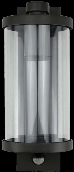 e2 Außenwandleuchte Mira E27 Bewegungsmelder IP44 Anthrazit Aluminium 29x16cm