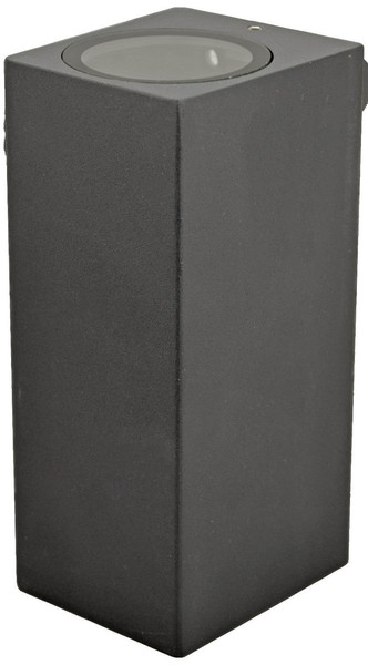 e2 Außenwandleuchte Aster up&down 2-flammig GU10 IP65 Anthrazit Aluminium 16x8cm