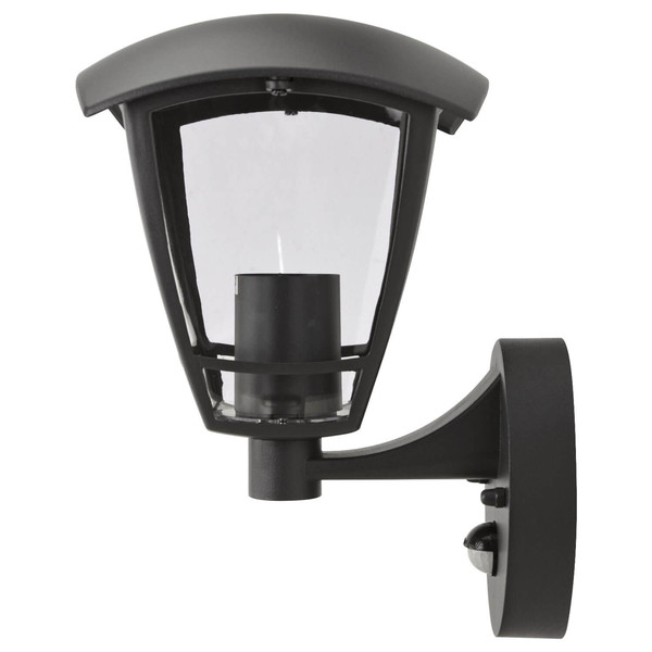 e2 Außenwandleuchte Navi E27 Bewegungsmelder IP44 Anthrazit Aluminium 26x20,5cm
