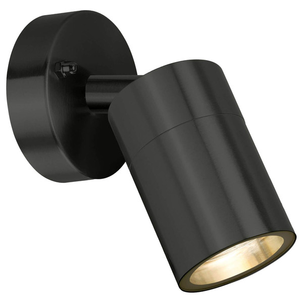 e2 Außenwandleuchte Sirius GU10 IP44 Anthrazit Aluminium 14x10cm