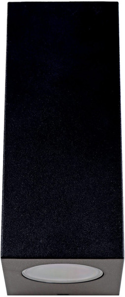 e2 Außenwandleuchte Alcor up&down 2-flammig GU10 IP44 Schwarz 16x9cm