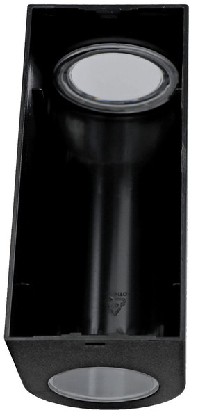e2 Außenwandleuchte Atika up&down 2-flammig GU10 IP44 Schwarz 16x9cm