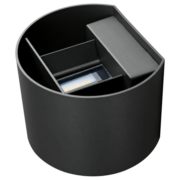 e2 LED Außenwandleuchte Ebla up&down 7W CCT warm-/neutral-/tageslichtweiss 3000K/4000K/6000K IP65 Anthrazit Aluminium 13,5x12cm