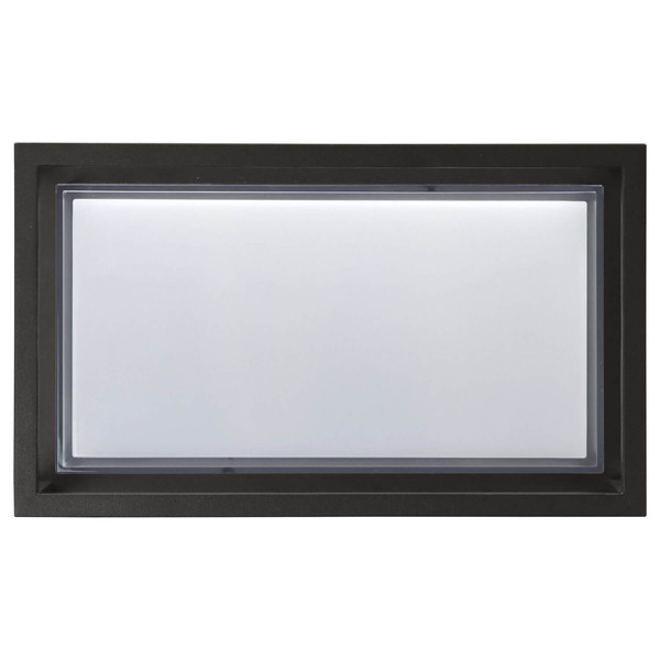 e2 LED Außenwandleuchte Merga 12W CCT warm-/neutral-/tageslichtweiss 3000K/4000K/6000K IP54 Anthrazit Aluminium 24x14,5cm