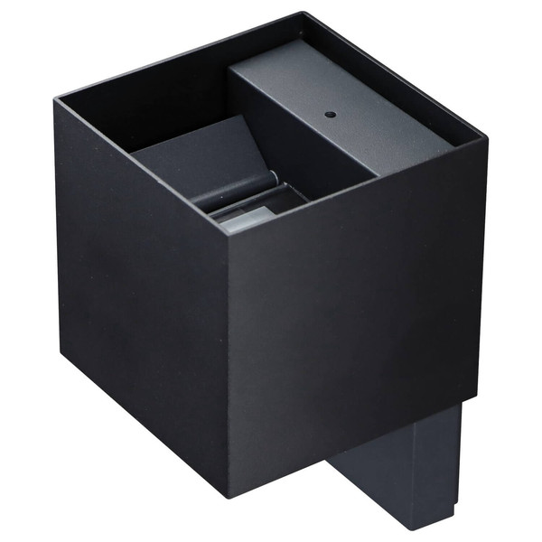 e2 LED Außenwandleuchte Qube up&down 7W CCT warm-/neutral-/tageslichtweiss 3000K/4000K/6000K Bewegungsmelder IP65 Anthrazit Aluminium 15x10cm