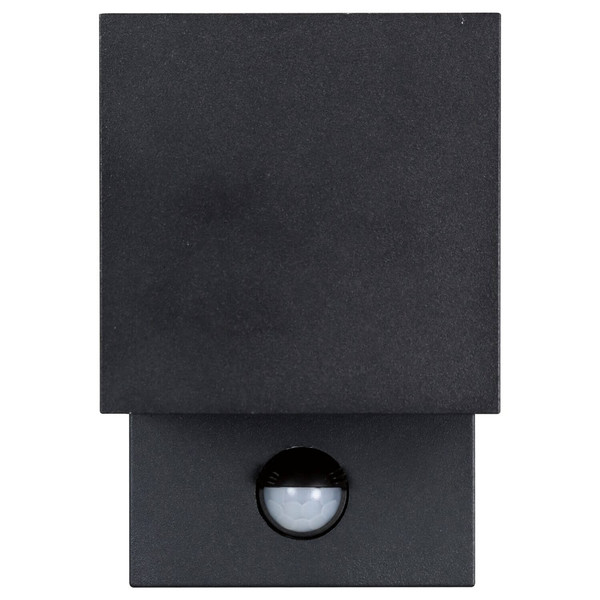 e2 LED Außenwandleuchte Qube up&down 7W CCT warm-/neutral-/tageslichtweiss 3000K/4000K/6000K Bewegungsmelder IP65 Anthrazit Aluminium 15x10cm