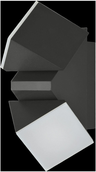 e2 LED Außenwandleuchte Lyra up&down 12W CCT warm-/neutral-/tageslichtweiss 3000K/4000K/6000K IP65 Anthrazit Aluminium 16x8cm