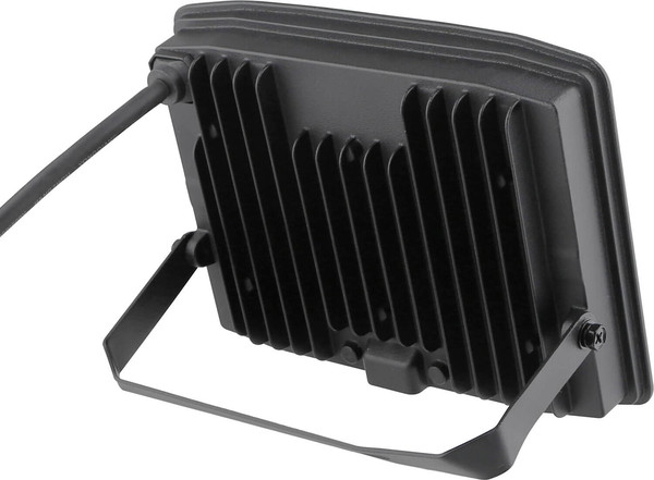 e2 LED Strahler, Fluter 50W tageslichtweiss 6000K IP65 Schwarz Aluminium 18x15,5cm