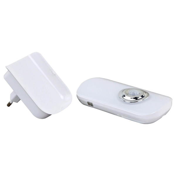 e2 LED Nachtlicht NL1 mit Taschenlampe 0,8W CCT warm-/tageslichtweiss 3000K/6500K Bewegungsmelder Akku Weiß 11x8cm