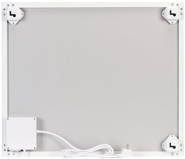 e2 Infrarotheizungen, Infrarot-Heizpaneel Complete Frame S 500W Thermostat Fernbedienung IP44 Weiß 70x60cm