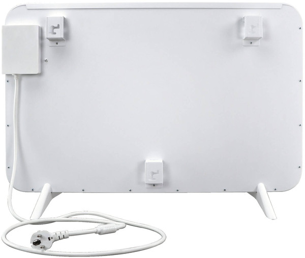 e2 Infrarotheizungen, Infrarot-Heizpaneel Alea S 350W Thermostat Fernbedienung IP44 Weiß 70x45cm