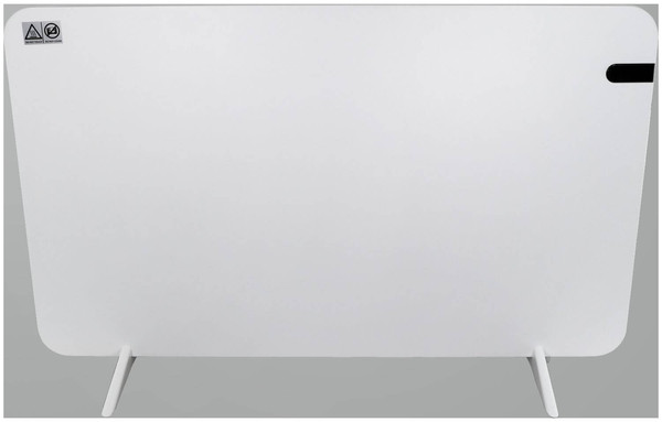 e2 Infrarotheizungen, Infrarot-Heizpaneel Alea L 650W Thermostat Fernbedienung IP44 Weiß 100x60cm