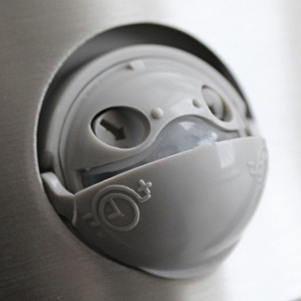 Eco-Light Slim LED Wandleuchte 3000 K 8W Bewegungsmelder IP44 Edelstahl