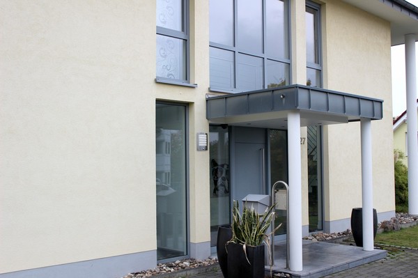 Eco-Light Slim LED Wandleuchte 3000 K 8W Bewegungsmelder IP44 Edelstahl