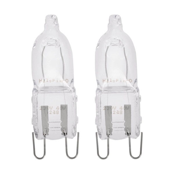 Eglo Halogen Lampe G9 40W 460lm warmweiss 2700K Klar 2er Pack 110299