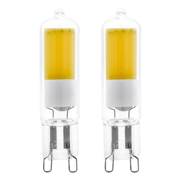 Eglo LED Lampe G9 dimmbar 4,2W 470lm warmweiss 2700K Klar 2er Pack 110376