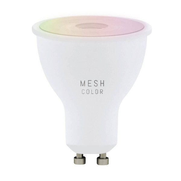 Eglo LED Spot, Strahler-Lampe Smart GU10 dimmbar 4,9W 420lm RGB CCT warm-/tageslichtweiss 2700-6500K Zigbee Opal 110394