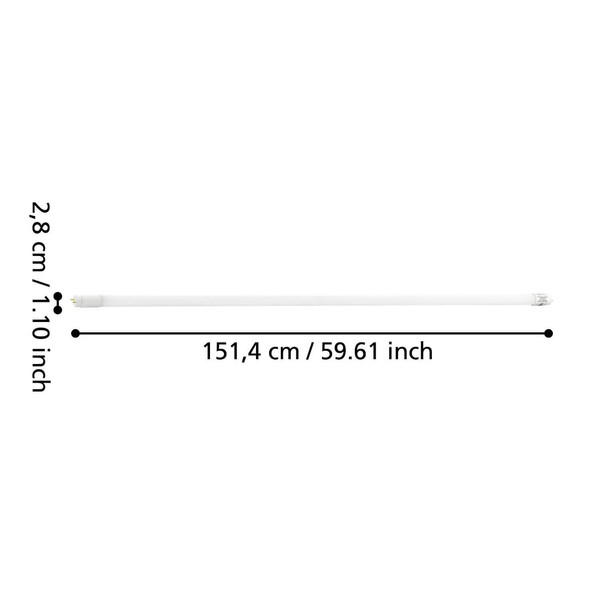 Eglo LED Röhre G13 T8 23W 3700lm warmweiss 3000K Opal Ø3cm 110449