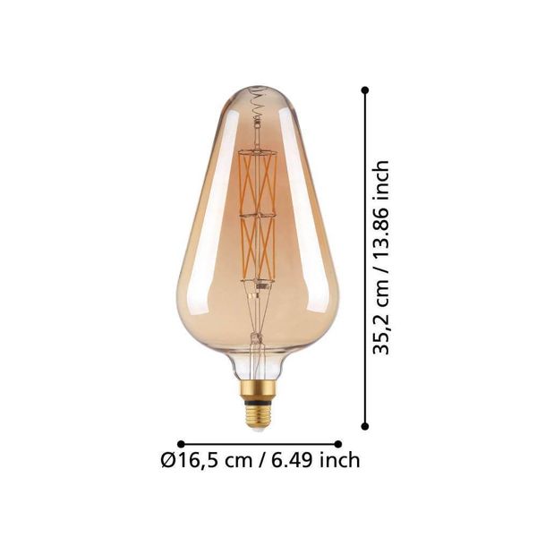 EGLO Vintage Spezial E27 LED Lampe BR150 4W 2200K extra-warmweiss dimmbar