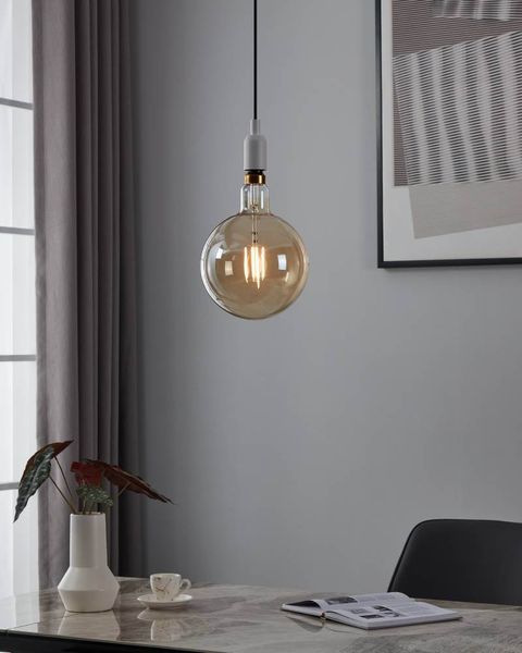 EGLO Vintage Spezial E27 LED große Globe Lampe G200 4W 2200K extra-warmweiss dimmbar