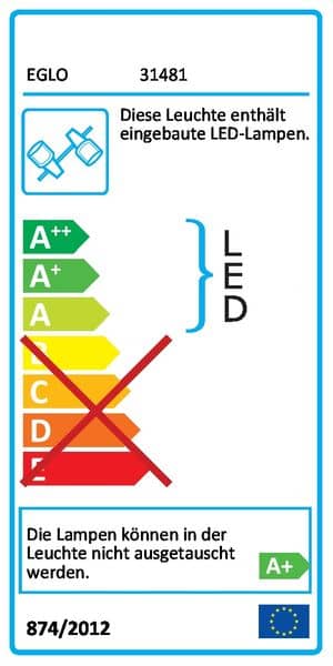 Eglo 31481 Armento 1 LED Spot 6W Stahl Alu nickel-matt