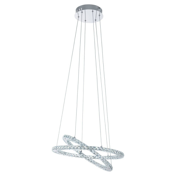 Eglo 31667 Varrazo LED Pendelleuchte 30W 2-Kreise-Design Chrom