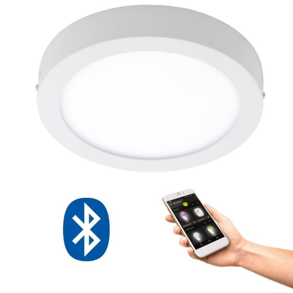 Eglo 33575 ARGOLIS-C LED Außen-Wand- / Deckenleuchte 16,5W Ø225mm Weiss Steuerbare Lichtfarbe IP44 Dimmbar