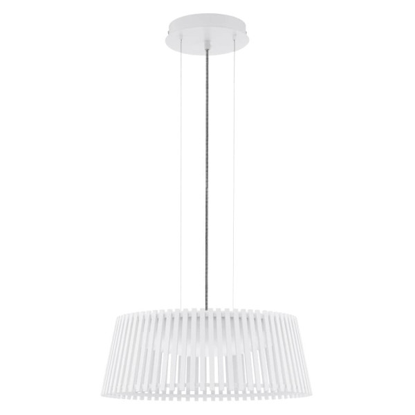 Eglo LED Hängeleuchte Roverato 18W Holz weiss/schwarz
