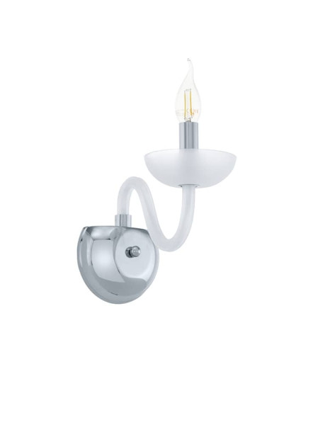 Eglo 39124 Falcado 1 Wandleuchte E14 chrom satiniert