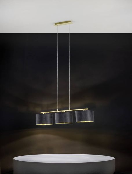 EGLO 39225 DOLORITA Hängeleuchte schwarz gold 3xE27