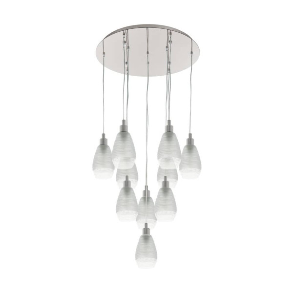 EGLO 39503 SIRACUSA Hängeleuchte klar 10xE27