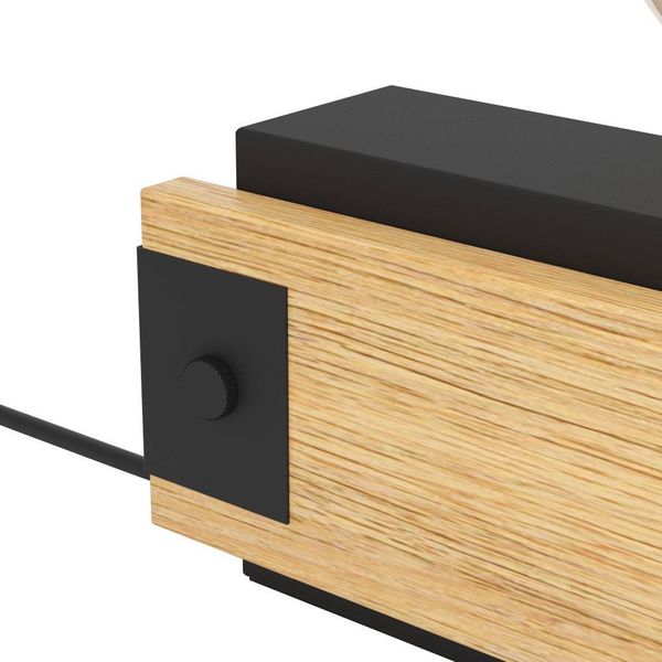 Eglo 43469 LAYHAM E27 Tischleuchte 200x85mm Braun Schwarz