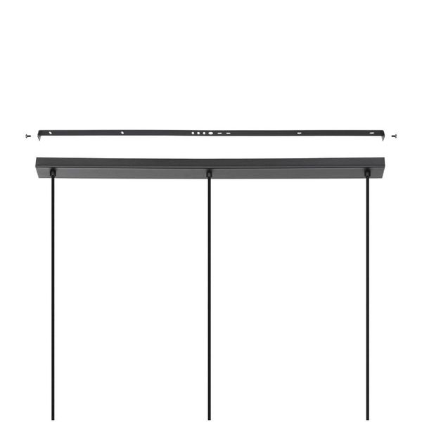 Eglo 43786 ALDERNEY E27 3-fach Hängeleuchte 900x200mm Schwarz Natur