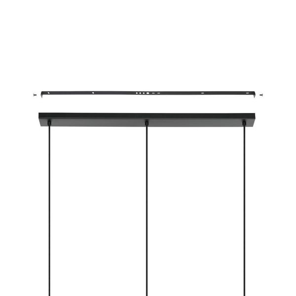 Eglo 43867 AYESGARTH E27 3-fach Hängeleuchte 910x210mm Schwarz Natur